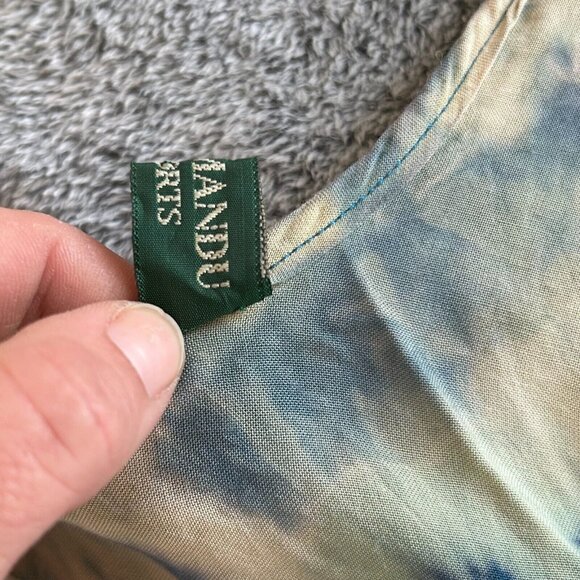 KAthmandu Imports Dress Size 8 Tie Dye Maxi Asymmetrical Fairy Festival 17031 - Picture 4 of 9